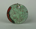 Round Plaque, Copper (hammered), gilt, Vicús