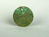 Round Plaque, Copper (hammered), gilt, Vicús