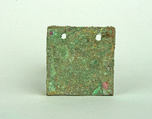 Square Plaque, Copper (hammered), gilt, Vicús