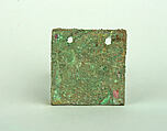 Square Plaque, Copper (hammered), gilt, Vicús