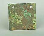 Square Plaque, Copper (hammered), gilt, Vicús