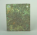 Square Plaque, Copper (hammered), gilt, Vicús
