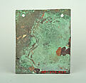 Square Plaque, Copper (hammered), gilt, Vicús