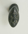 Elongated Stone Labret with Face, Stone, Peruvian