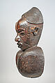 Mask: Female with Goiter, Wood, pigment, Okpoto peoples, Idoma group