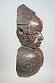 Mask: Female with Goiter, Wood, pigment, Okpoto peoples, Idoma group