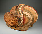 Helmet Mask (Egungun), Wood, pigment, Yoruba peoples