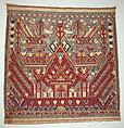 Ceremonial Textile (Tampan), Cotton, gold wrapped thread, Lampung