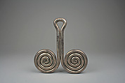 Ear ornament (Padung Padung), Silver, Karo Batak people