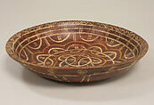 Bowl with Geometric Design, Ceramic, slip, pigment, Mexican