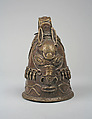 Bell: Horse Head, Brass, iron, Lower Niger Bronze Industry