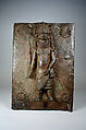 Plaque: Oba or Chief, Brass, Edo peoples