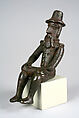 Figure: Seated Portuguese Male, Brass, Edo peoples