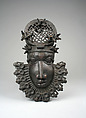 Hip Ornament: Face, Ìgùn Ẹ́rọ̀nwwọ̀n (brass-casting guild) artists, Brass, iron, copper alloy, Edo peoples