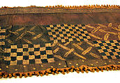 Embroidered Man's Wrapper, Raffia, reed, Kuba peoples