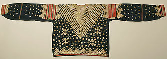 Jacket, cotton, mother-of-pearl, B’Laan people