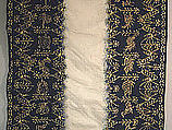 Shoulder Cloth, Cotton, gold leaf, Javanese
