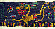 Border Fragment, Cotton, camelid hair, Paracas