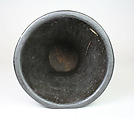 Kero (beaker), Peruvian artist(s), Wood, tin, pigment, resin, Quechua