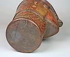 Kero, Wood (escallonia), pigmented resin inlay, Quechua