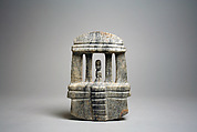 Architectural Model with Figure, Stone, Mezcala