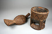 Lidded Vessel: Bird, Wood, Nupe peoples