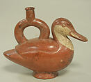 Stirrup Spout Bottle, Ceramic, Moche
