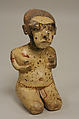 Kneeling Female  Figure, Ceramic, Nayarit (Chinesco)