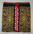 Skirt, Cotton, glass beads, shells, Maloh or Iban people