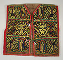 Jacket, Cotton, beads, bark cloth, shell, Maloh or Iban people