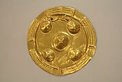 Hammered Gold Disk, Gold (hammered), Veraguas (?)