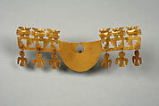 Nose Ornament with Birds, Gold, Peru or Ecuador