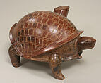 Turtle vessel, Colima artist(s), Ceramic, slip, Colima