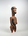 Figure: Male (Iran), Wood, sacrificial materials, eggshells, Bidjogo peoples
