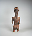 Figure: Male (Iran), Wood, sacrificial materials, eggshells, Bidjogo peoples