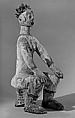 Figure: Seated Female (Anjenu), Wood, pigment, Okpoto peoples (Idoma)