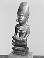 Commemorative Mother and Child Figure, Wood, glass, metal, pigment, Kongo, Yombe group