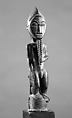Male Figure, Wood, metal ring, Baule peoples