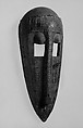 Mask: Monkey (N'Gon Koun), Wood, brass sheets, metal pin, Bamana peoples
