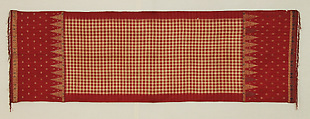 Woman's shoulder cloth (Salendang), Silk, metal wrapped thread, Minangkabau people