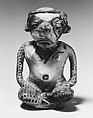 Seated Male Figure, Ceramic, Nayarit (Chinesco)