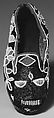 Shoe (Bata ileke), Workshop of Adesina, Leather, beads, cloth, Yoruba peoples