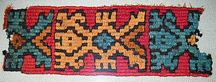 Band Fragment, Camelid hair, cotton, Nasca