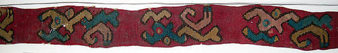 Sash or Headband, Camelid hair, cotton, Nasca