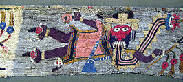 Embroidered Fragment with Figures, Camelid hair, cotton, Paracas