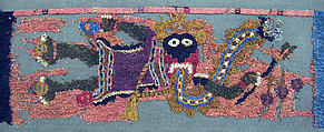 Embroidered Fragment with Figures, Camelid hair, cotton, Paracas