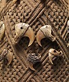 Prestige Cap (Mpu), Raffia or pineapple fiber, leopard claws, Kongo peoples