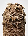 Prestige Cap (Mpu), Raffia or pineapple fiber, leopard claws, Kongo peoples