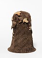 Prestige Cap (Mpu), Raffia or pineapple fiber, leopard claws, bone, Kongo peoples
