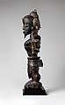 Figure of a leopard chief, Wood, Luluwa peoples